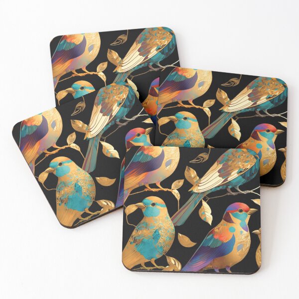 Item preview, Everybirdy Golder Birds Pattern designed and sold by colorexz.
