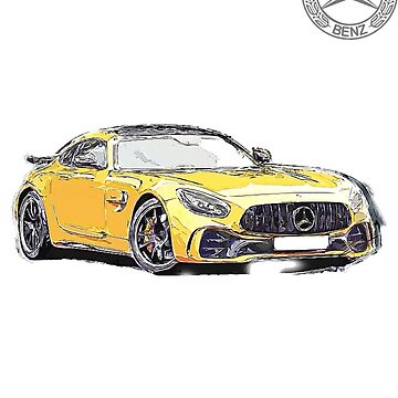 Mercedes Sticker for Sale by HarEDesigneR .