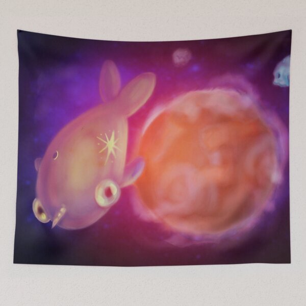 Item preview, Space unicorn 2 - whale. designed and sold by monksealmoon.