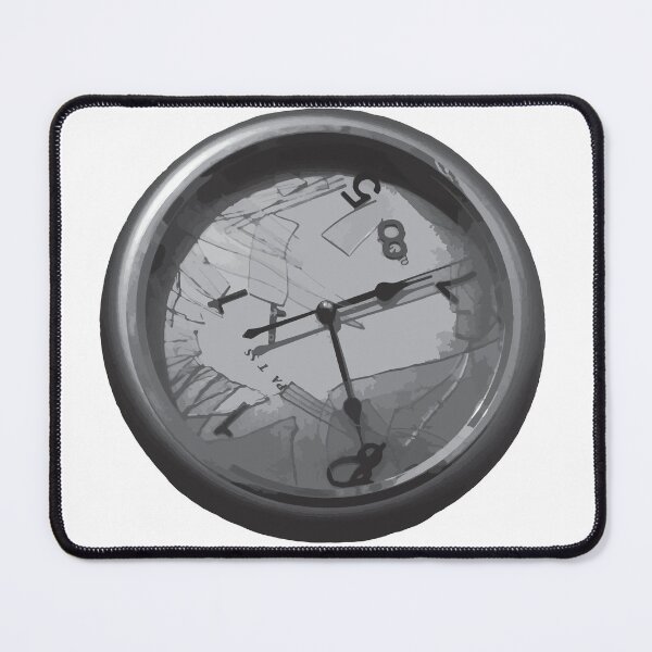 Item preview, Broken clock - monochrome composition designed and sold by WRECZ.