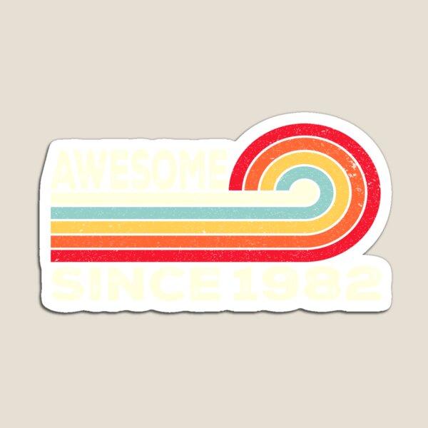 Item preview, Vintage Awesome Since 1982 41th Birthday Gift  41 Year Old designed and sold by teeteeworld.