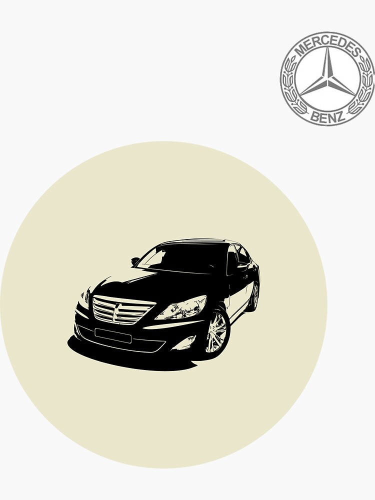 Mercedes Sticker for Sale by HarEDesigneR .