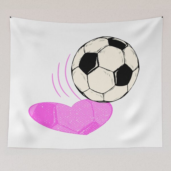 Item preview, Soccer Heart Shadow great Idea for Girls playing soccer designed and sold by Kalli-design.