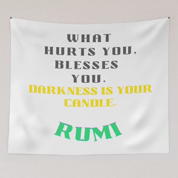 Item preview, Darkness is your candle Rumi quote designed and sold by Ioana1.