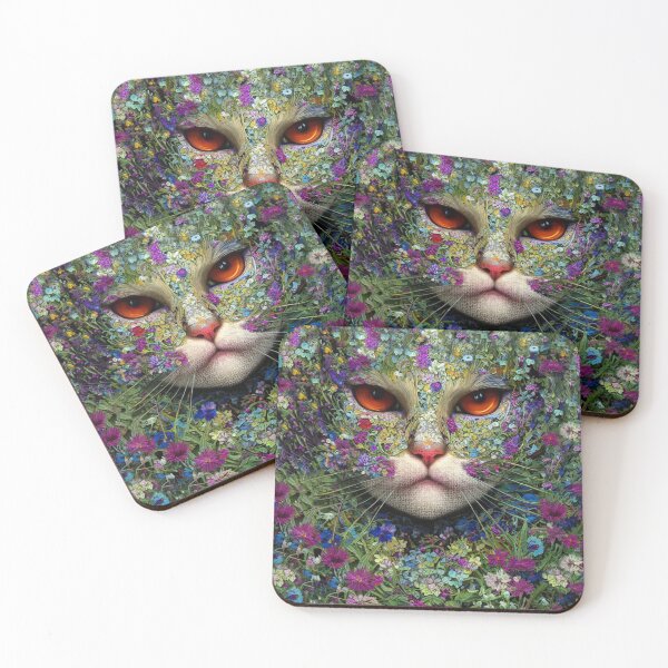 Item preview, Contemporary Cat Portrait - 5 designed and sold by Julia Rudens.