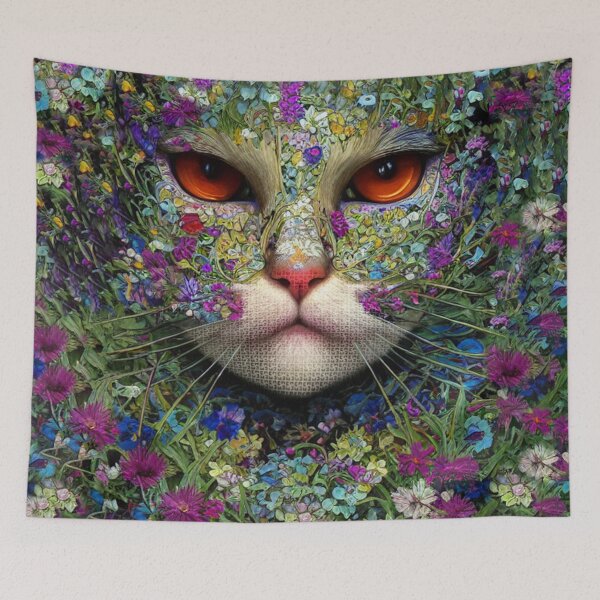 Item preview, Contemporary Cat Portrait - 5 designed and sold by Julia Rudens.