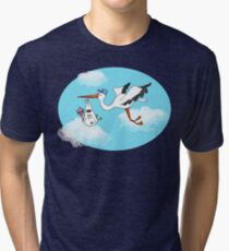 Where Do Baby Flamingos Come From? Tri-blend T-Shirt