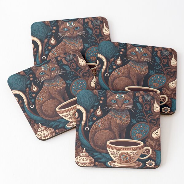 Item preview, Coffee and Cat Design  designed and sold by Juliascutecornr.