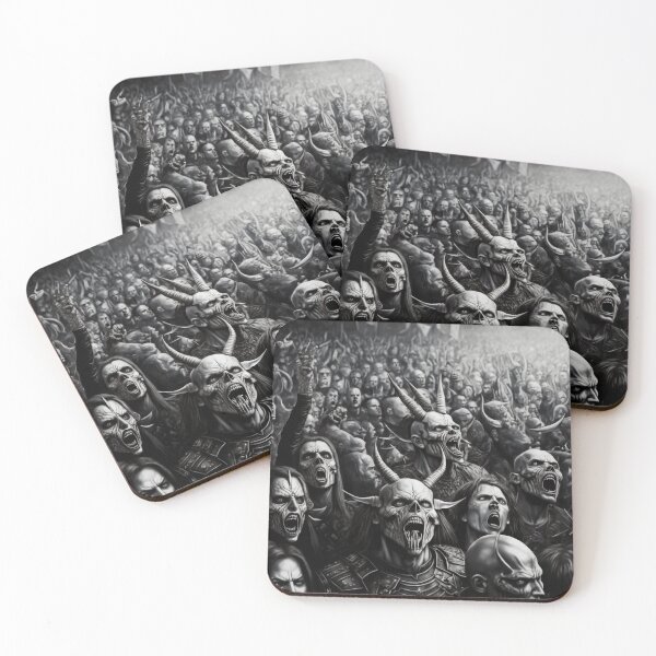 Item preview, Death metal crowd designed and sold by Skull-Breakfast.