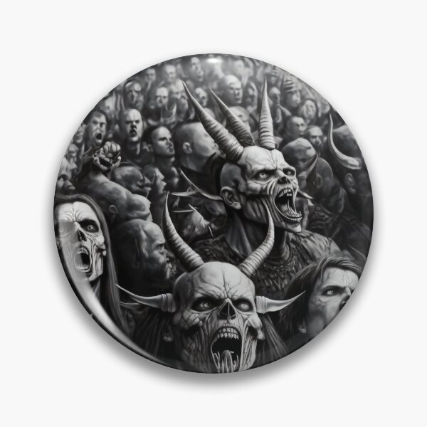 Item preview, Death metal crowd designed and sold by Skull-Breakfast.