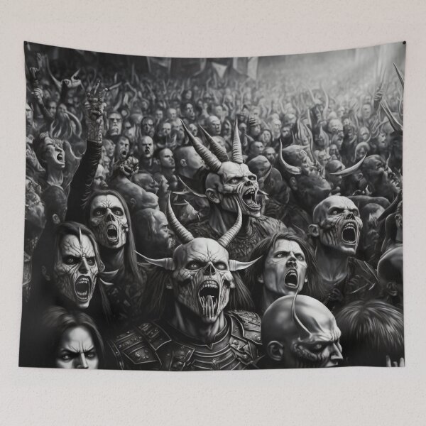 Item preview, Death metal crowd designed and sold by Skull-Breakfast.