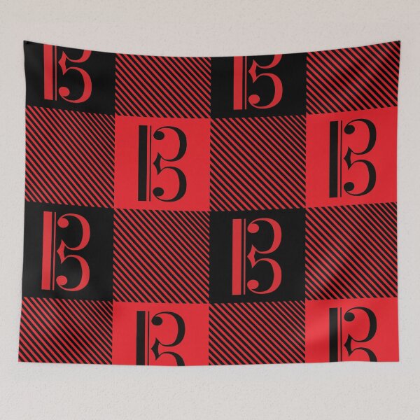 Item preview, Alto/tenor clef with tartan pattern designed and sold by piesdesignart.