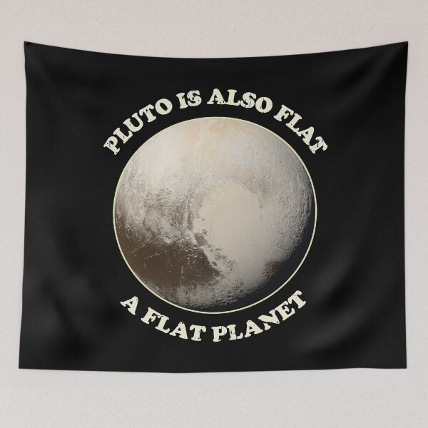 Item preview, Pluto is also flat, a flat Planet designed and sold by Cavemen.