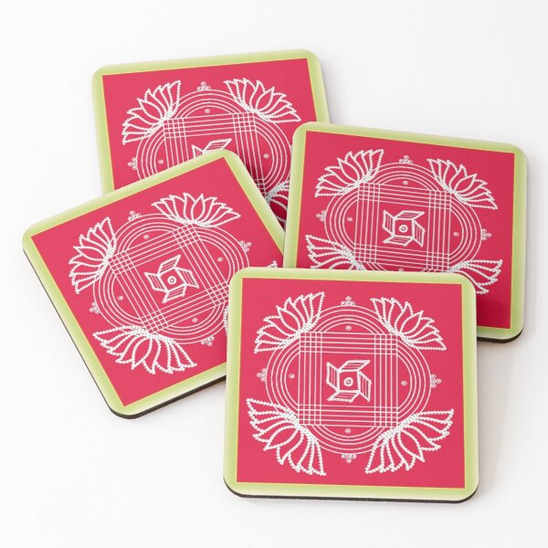 Item preview,  kolam/muggu/Padi kolam -Red tile designed and sold by ShreecreatE.