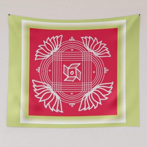 Item preview,  kolam/muggu/Padi kolam -Red tile designed and sold by ShreecreatE.