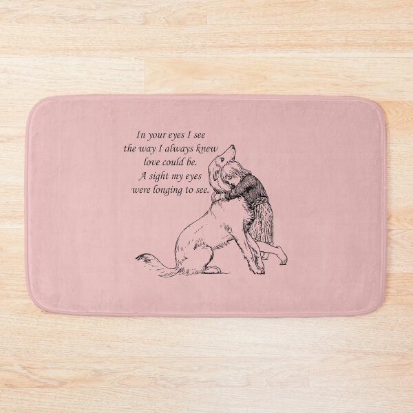 Item preview, Girl Hugging Dog: In your eyes I see the way I always knew love could be.  designed and sold by SomeGuyLou.