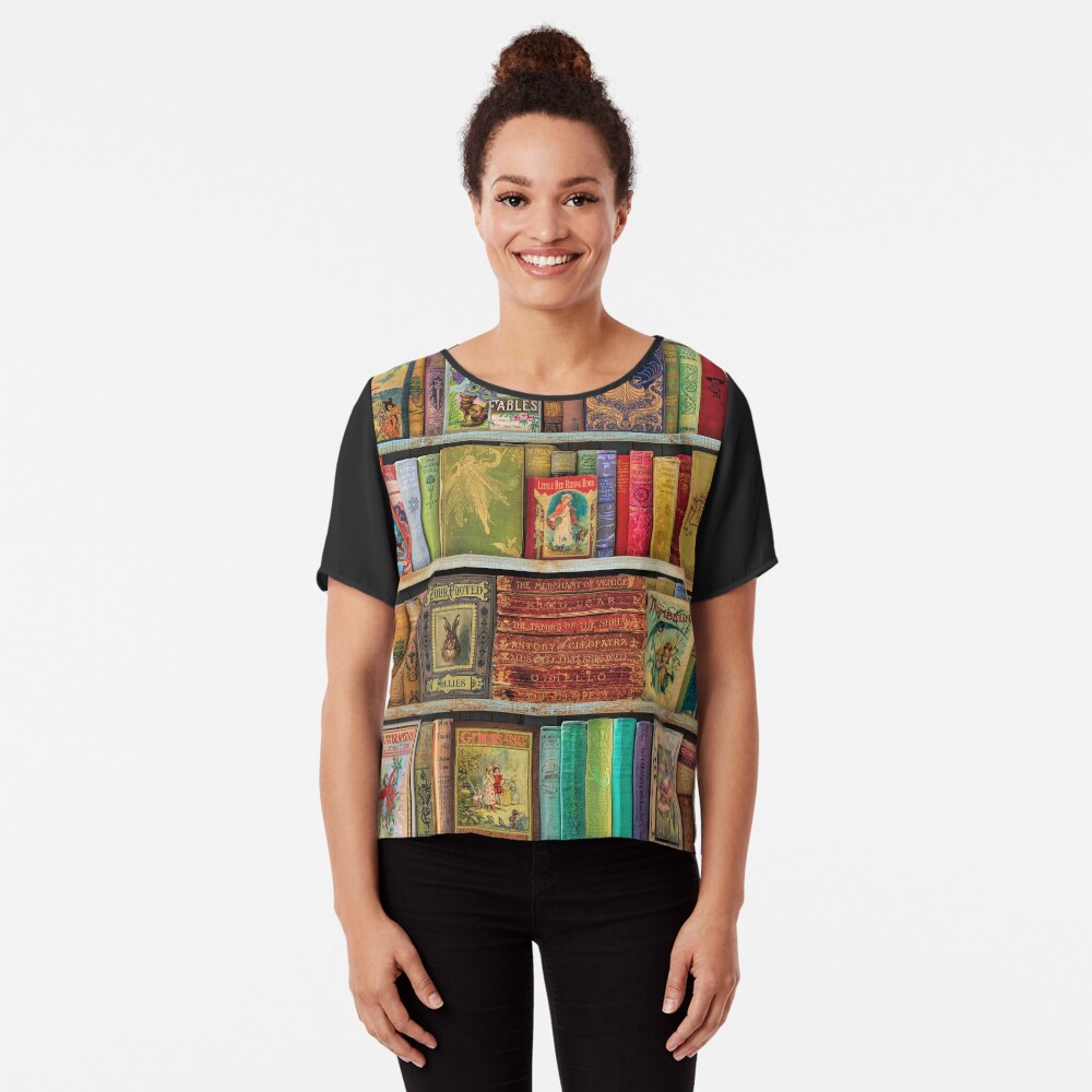 A Daydreamer's Book Shelf Chiffon Top