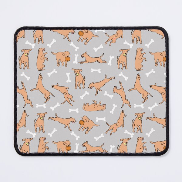 Item preview, Playing Red Lab Labrador Retriever - Gray Background designed and sold by Lulupainting.