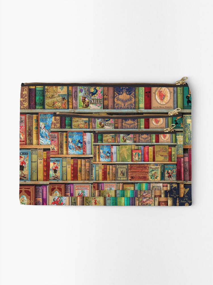 Alternate view of A Daydreamer's Book Shelf Zipper Pouch