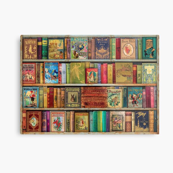 A Daydreamer's Book Shelf Metal Print