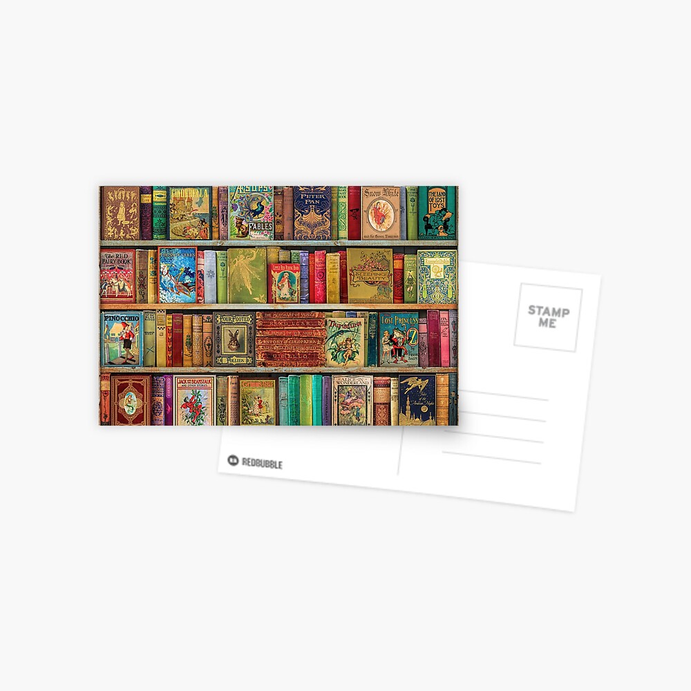A Daydreamer's Book Shelf Postcard