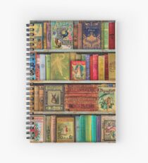Cuaderno de espiral El estante de un libro de soñador