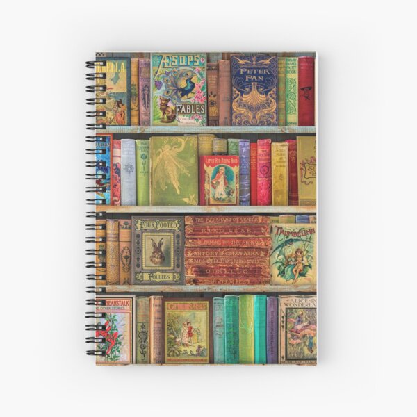 A Daydreamer's Book Shelf Spiral Notebook