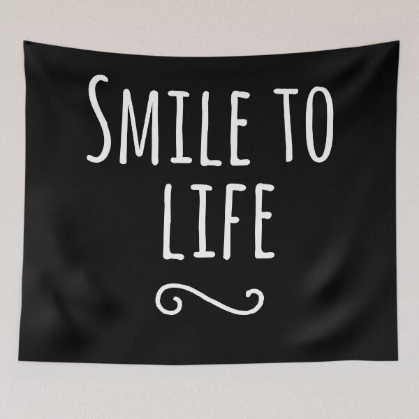 Item preview, Smile To Life - Positivity Quote designed and sold by EnzoVectorism.