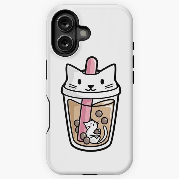 Item preview, cat boba tea bubble tea anime kawaii designed and sold by AME ⭐⭐⭐⭐⭐.