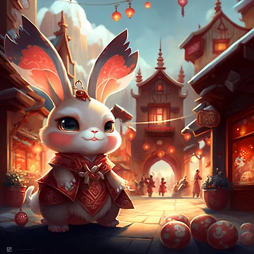 Artwork thumbnail, Dragon Rabbit by Olivier Dean