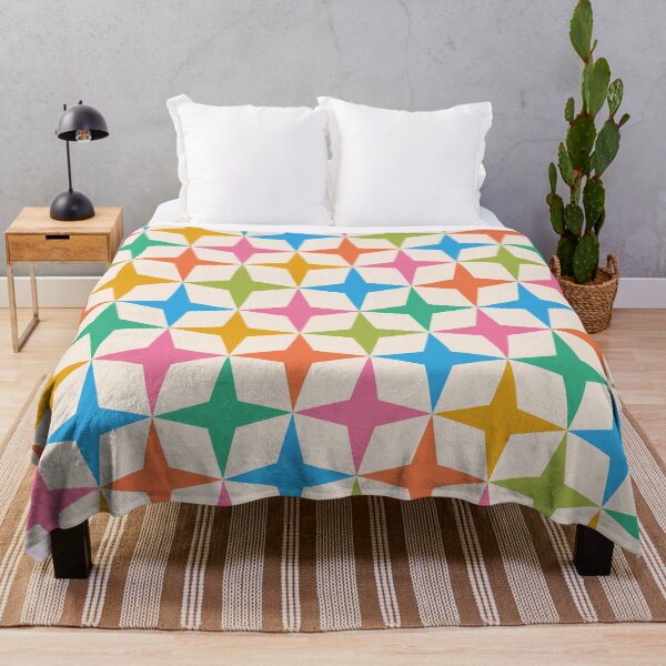 Item preview, Colorful Atomic Retro Starbursts Pattern  designed and sold by Yasminepatterns .