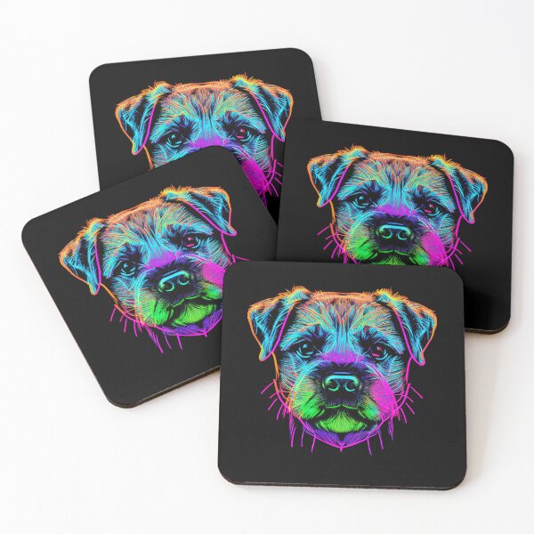 Item preview, Border Terrier Dog Colorful Paint Splash designed and sold by rafaeltto.