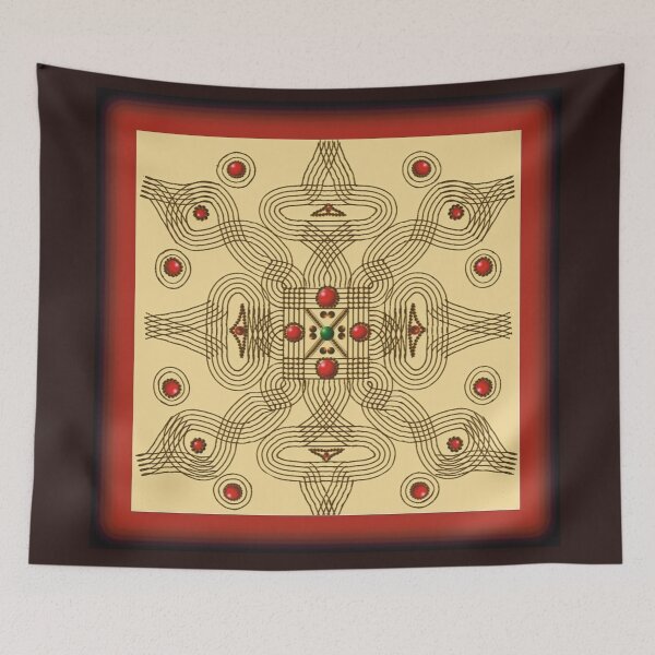 Item preview,  kolam/muggu/Padi kolam -Sandal tile designed and sold by ShreecreatE.
