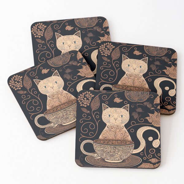 Item preview, Coffee and Light Colored Cat Design  designed and sold by Juliascutecornr.