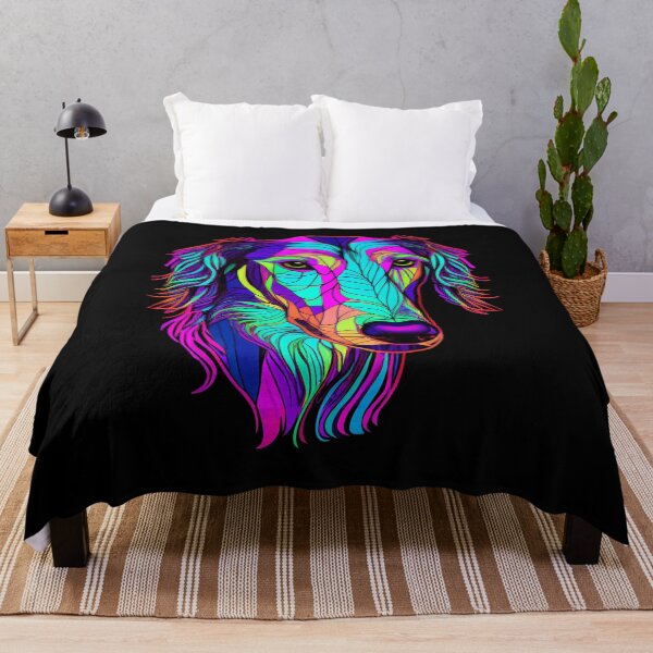 Item preview, Borzoi Dog Colorful Paint Splash designed and sold by rafaeltto.
