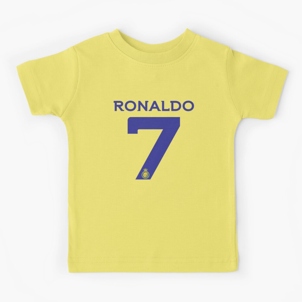 ⚽️Camiseta Niño Al Nassr RONALDO 7 ▪️8 al 16 ▪️Escudo bordado, estampado en  vinilo #camiseta #niños #futbol #alnassr #ronaldo #cr7…
