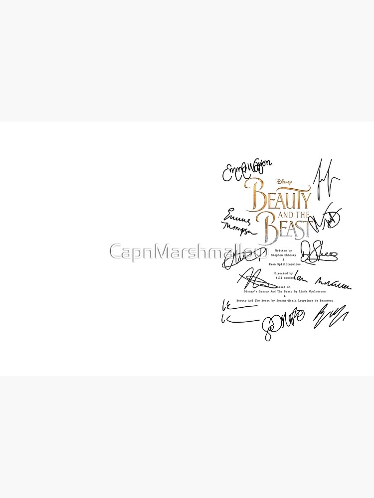 "Beauty And The Beast Script" Hardcover Journal for Sale by