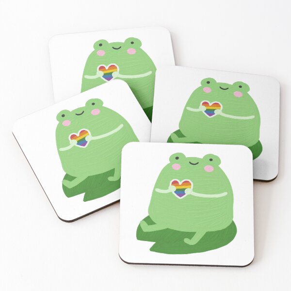 Item preview, QUEER FROG LGBTQ+ RAINBOW HEART designed and sold by zvizdetss.