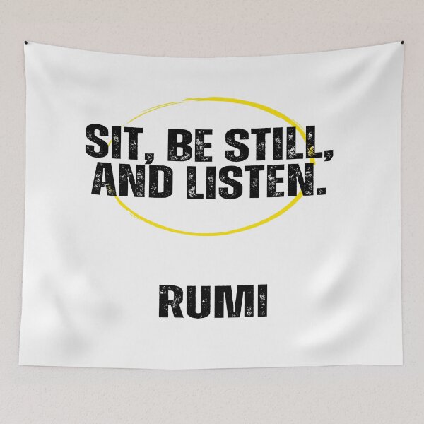 Item preview, Rumi quote on stillness designed and sold by Ioana1.