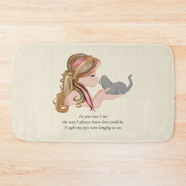 Item preview, Woman Kissing Kitten: In your eyes I see, the way I always knew love could be.  designed and sold by SomeGuyLou.