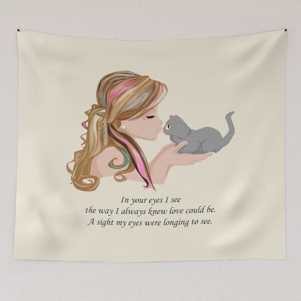 Item preview, Woman Kissing Kitten: In your eyes I see, the way I always knew love could be.  designed and sold by SomeGuyLou.