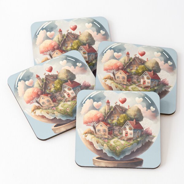 Item preview, Glass Heart Valentine, Village of Love, Home is where your Heart is designed and sold by Mumzy2many.