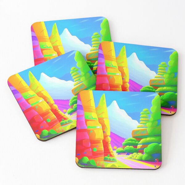 Item preview, Colorful surreal landscapes scenery with vibrant colors 41 designed and sold by vishalraifx.