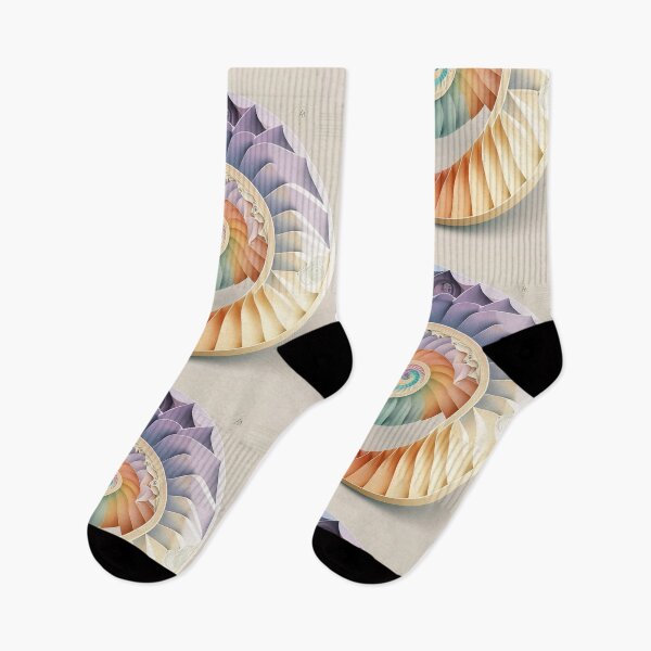 Item preview, Coral Sacred Fibonacci Style Spiral Infographic Abstract  designed and sold by RAGANADesign.