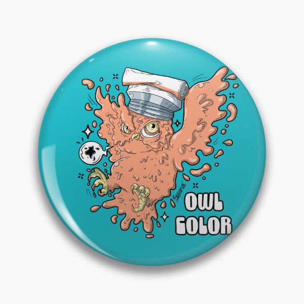 Item preview, Owl oil color pun designed and sold by SPIRIMAL.