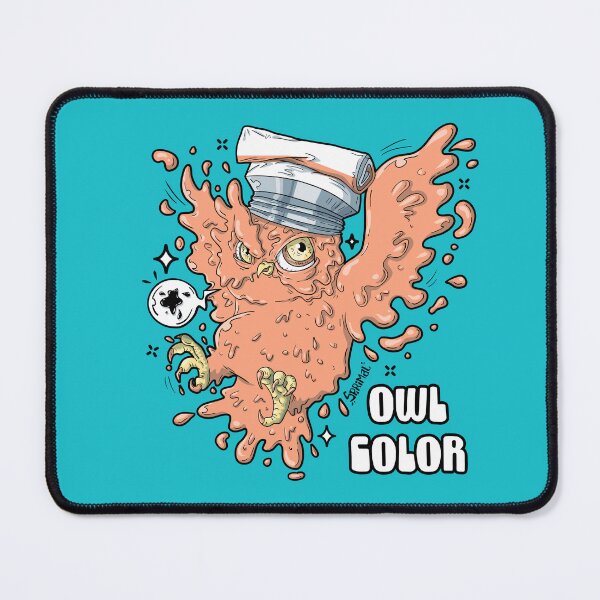 Item preview, Owl oil color pun designed and sold by SPIRIMAL.
