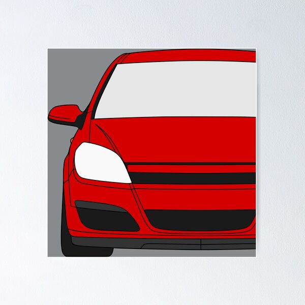 Item preview, Opel Vauxhal Holden Astra H 2004-2007 red color designed and sold by EdimDesign.