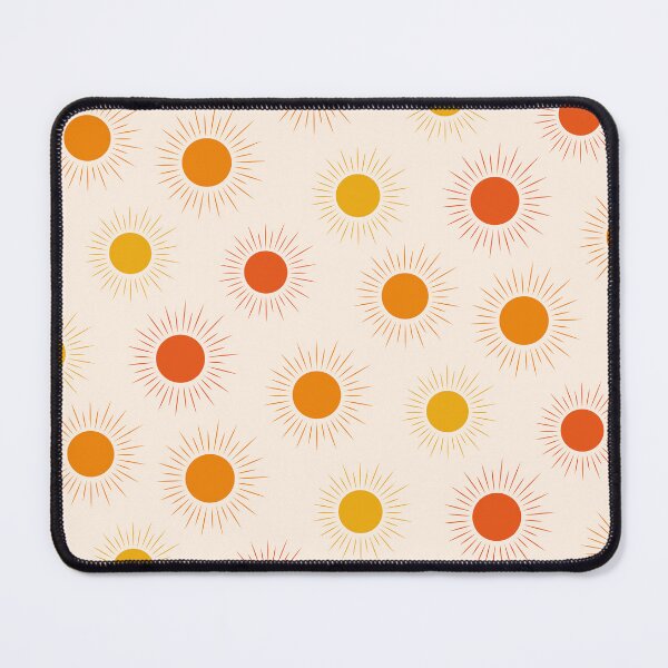 Item preview, Colorful retro  boho sun pattern in orange, yellow and red  designed and sold by Yasminepatterns .