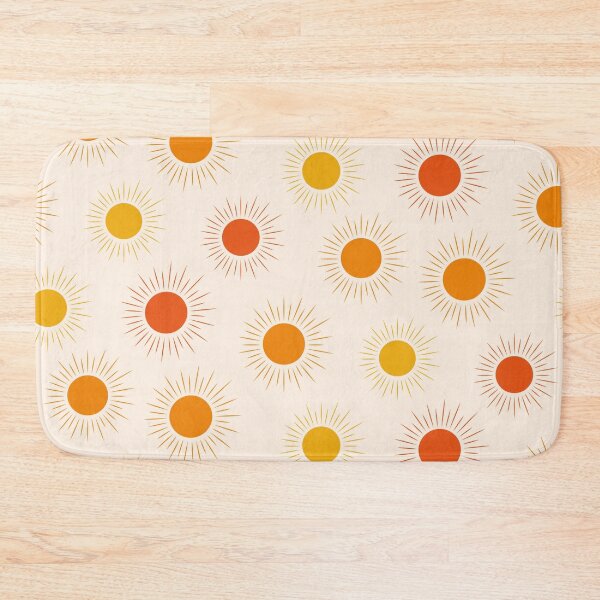 Item preview, Colorful retro  boho sun pattern in orange, yellow and red  designed and sold by Yasminepatterns .