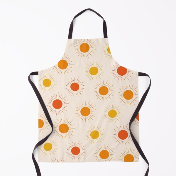 Item preview, Colorful retro boho sun pattern in orange, yellow and red designed and sold by Yasminepatterns .